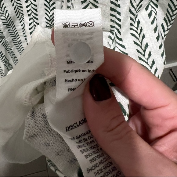 Emerson Fry HIGH NECK SHORT DRESS -
CLIMBING VINES LINEN NEW - Picture 9 of 14